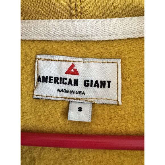 American Giant Womens Mid Weight Full Zip Hoodie Nugget Gold Size Small - Picture 7 of 8